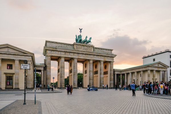 German statue gate in germany