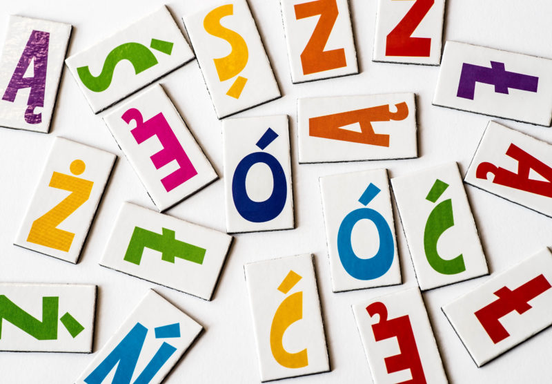 The letters of the Polish alphabet are easy to learn.