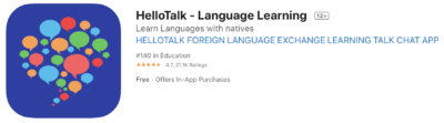 hellotalk is a great korean app to learn with