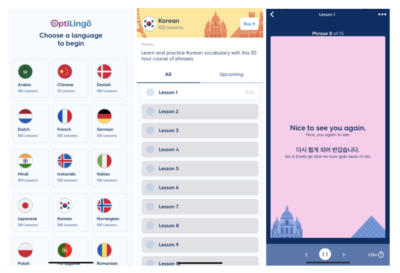 optilingo is the best app to learn korean