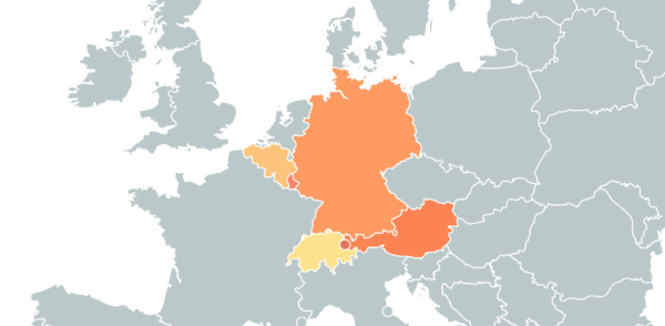 These are the top German speaking countries in Europe.