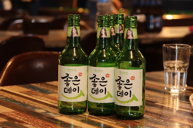 Soju is a traditional drink at seoul nightlife