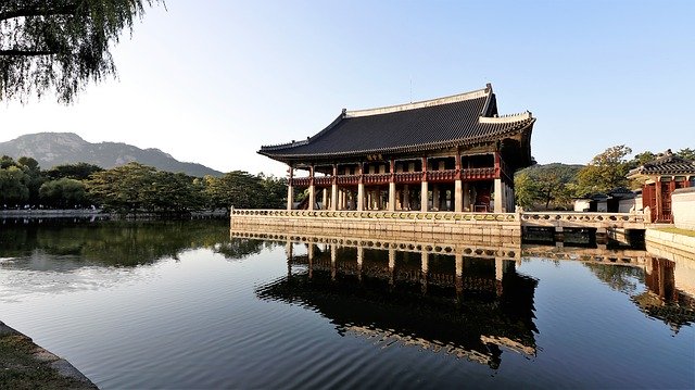 gyeongbok palace is a beautiful tourist attraction in south korea