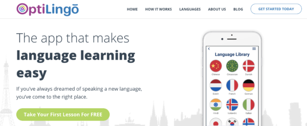 OptiLingo is the best language learning app for Korean reading practice