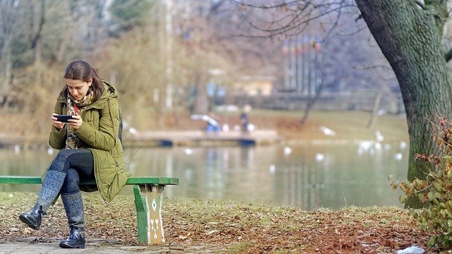 Girl, Woman, Young, Person, Seated, Bank, Park, Nature